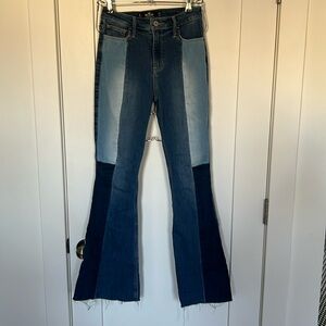 Like New Hollister Patchwork Stretch Jeans